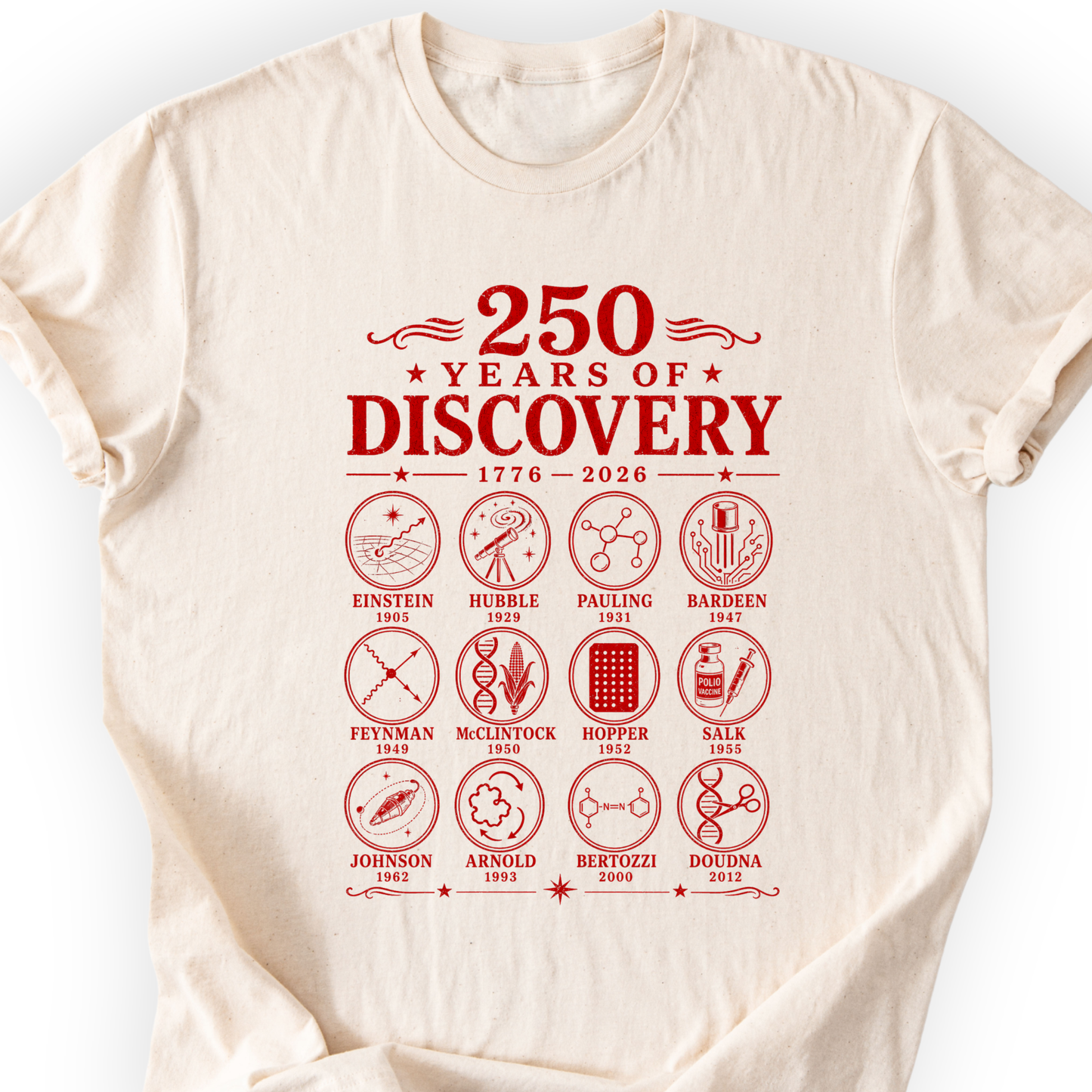 250 years of discovery T-Shirt Printify