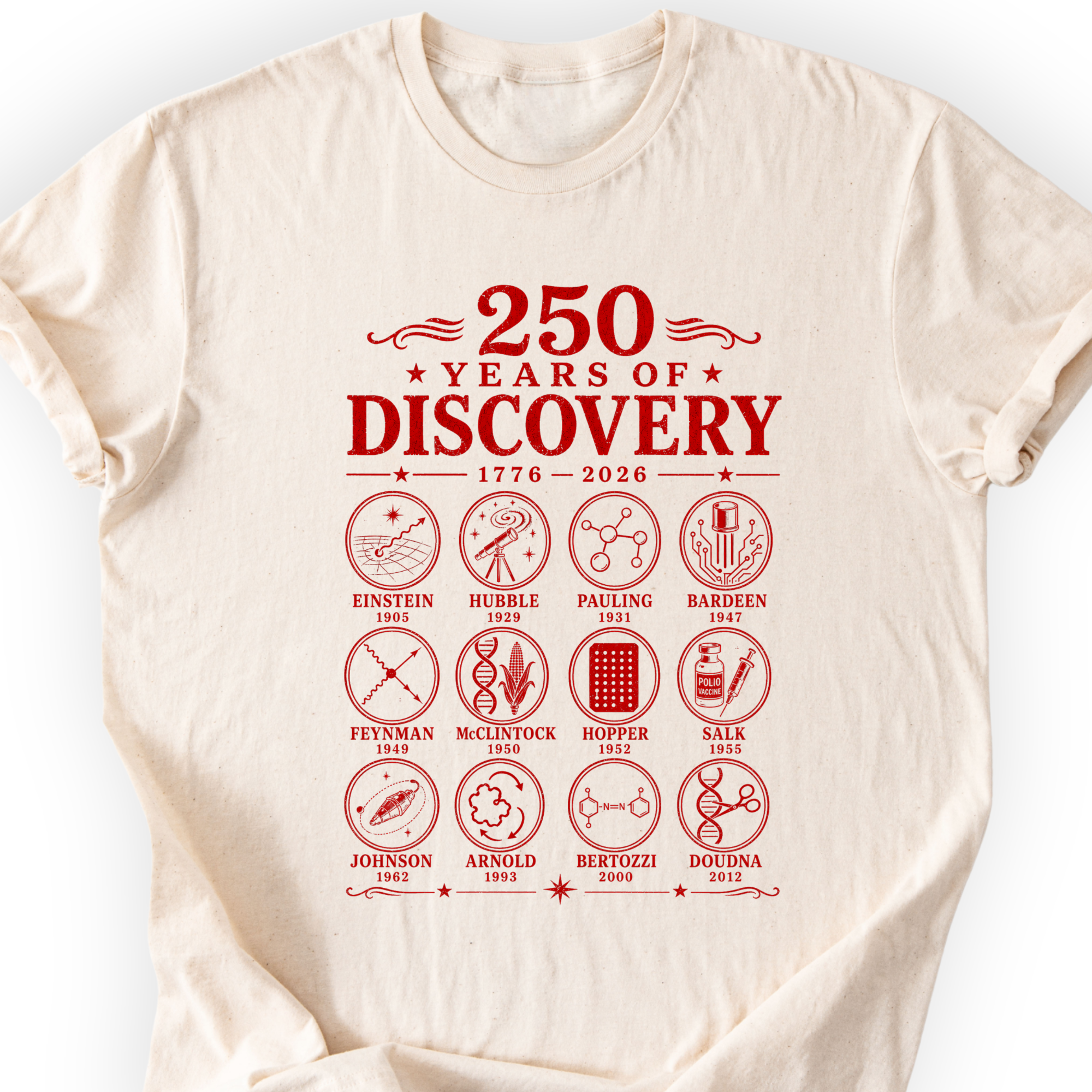 250 years of discovery T-Shirt Printify