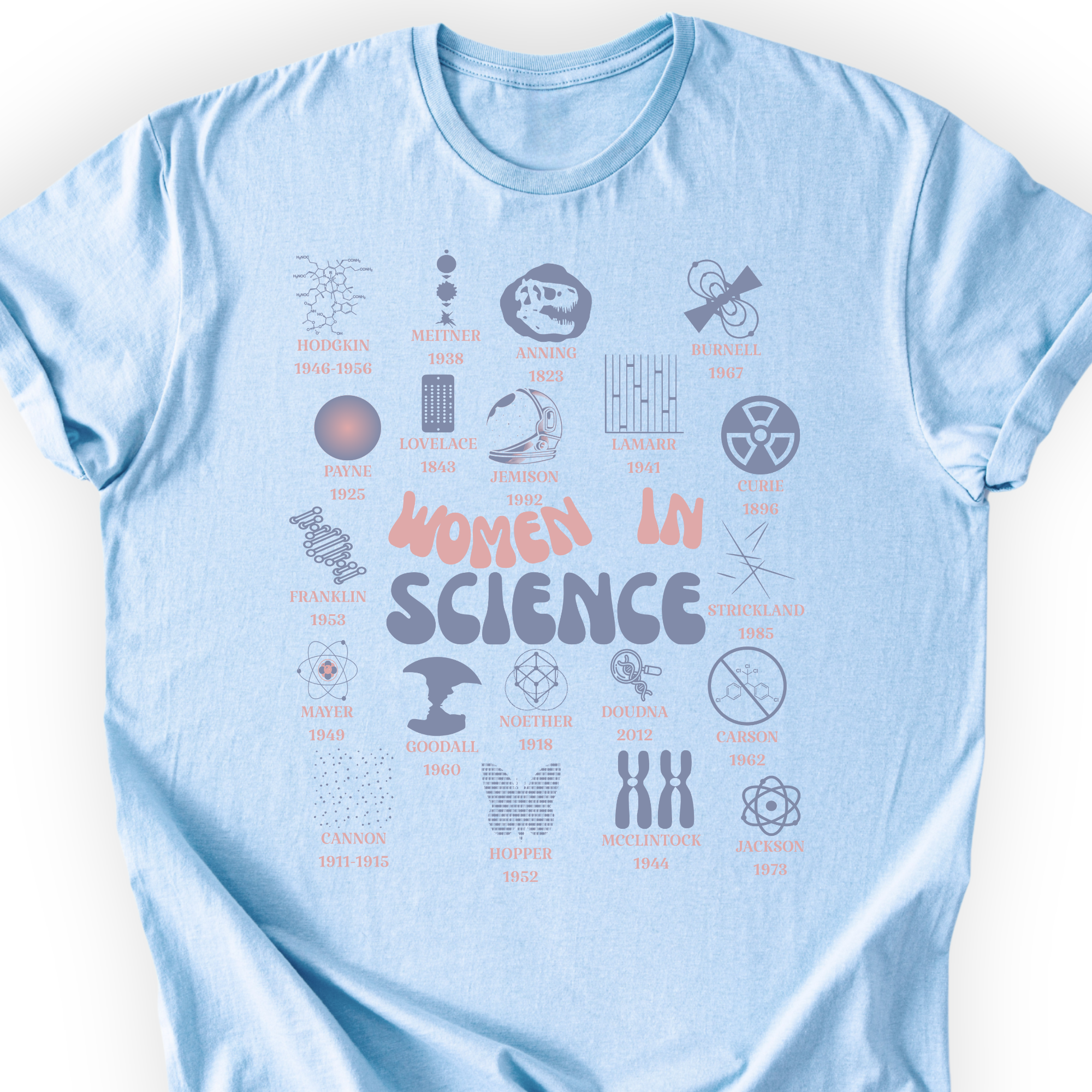 Historic Women Scientists T-Shirt Printify