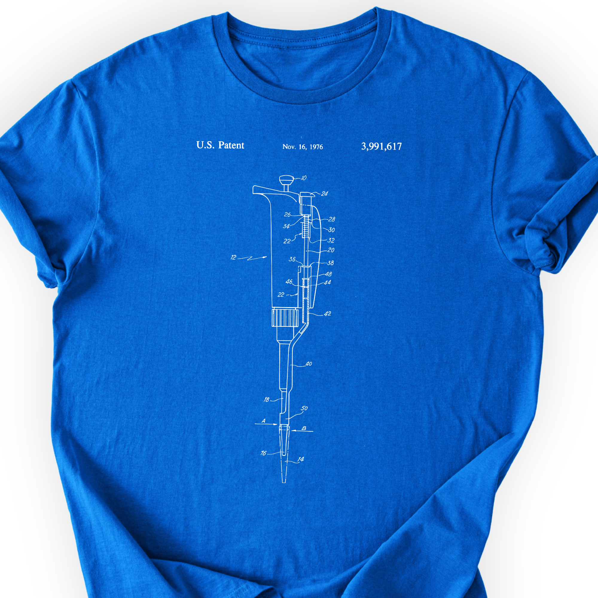 Micropipette Patent T-shirt — Scientist Apparel