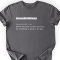 Astronomer Definition T-shirt Charcoal