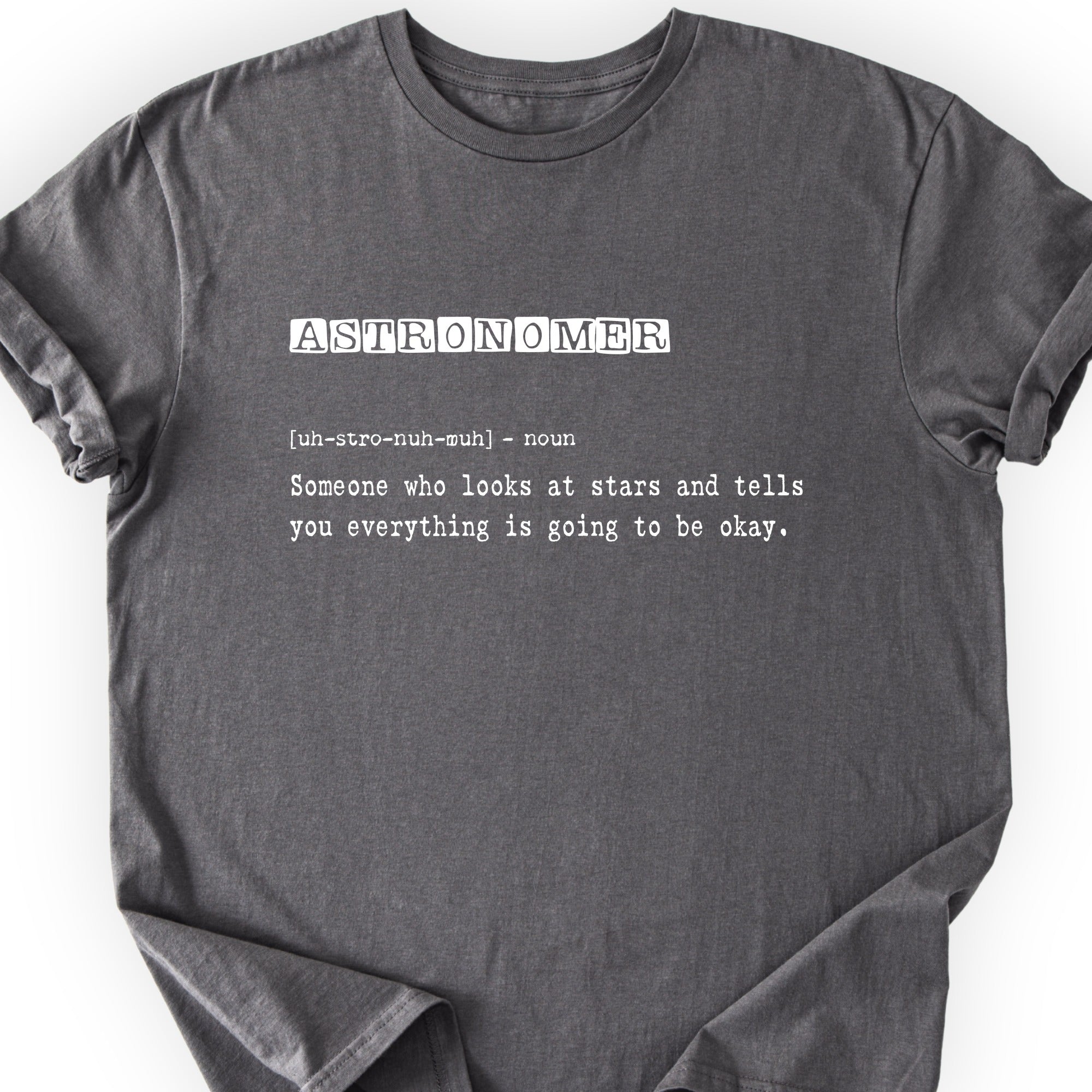 Astronomer Definition T-shirt Charcoal