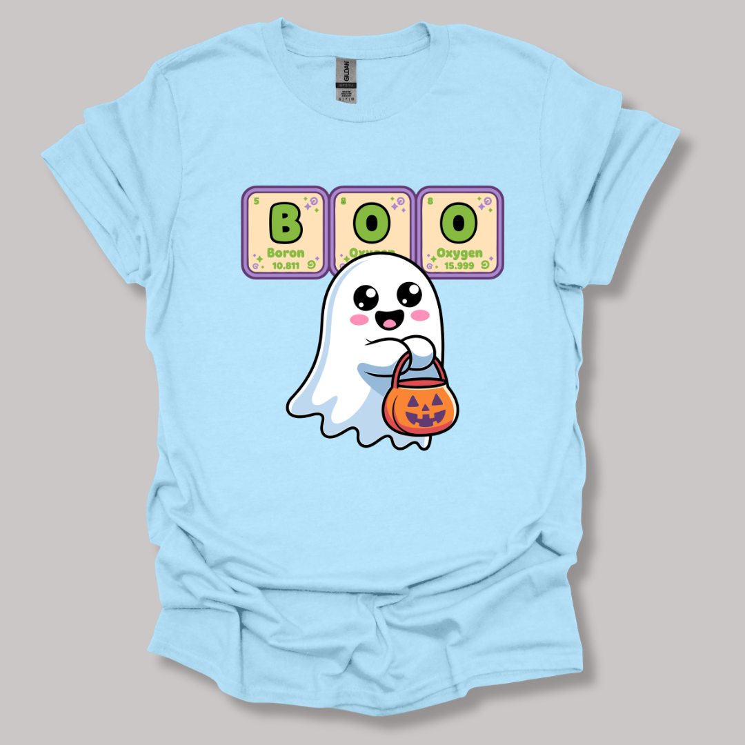 BOO Element Ghost Halloween T-shirt Printify