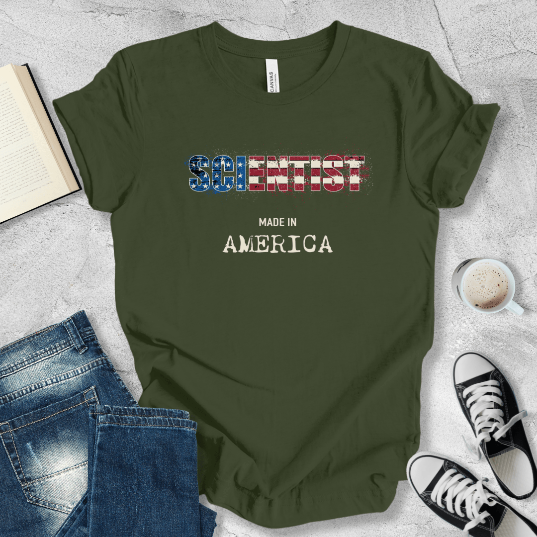 Scientist made in AmericaT-shirt