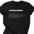 Archaeologist Definition T-shirt Black
