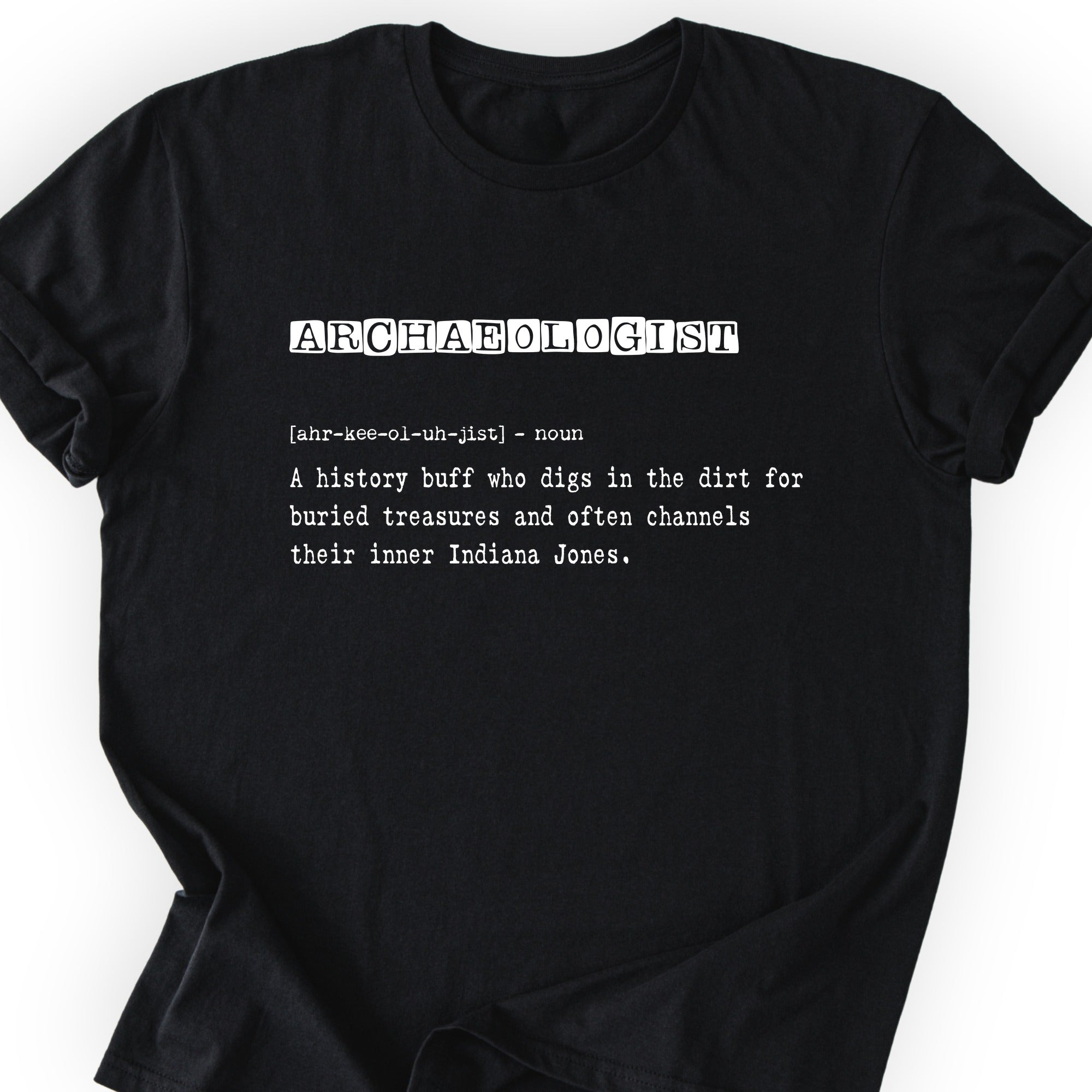 Archaeologist Definition T-shirt Black