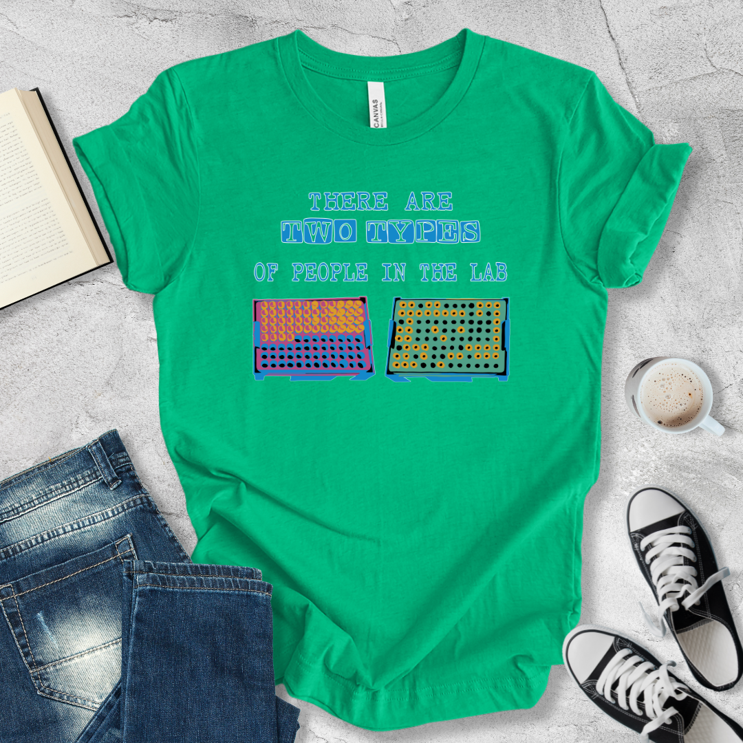 There are two types of people in the lab T-shirt