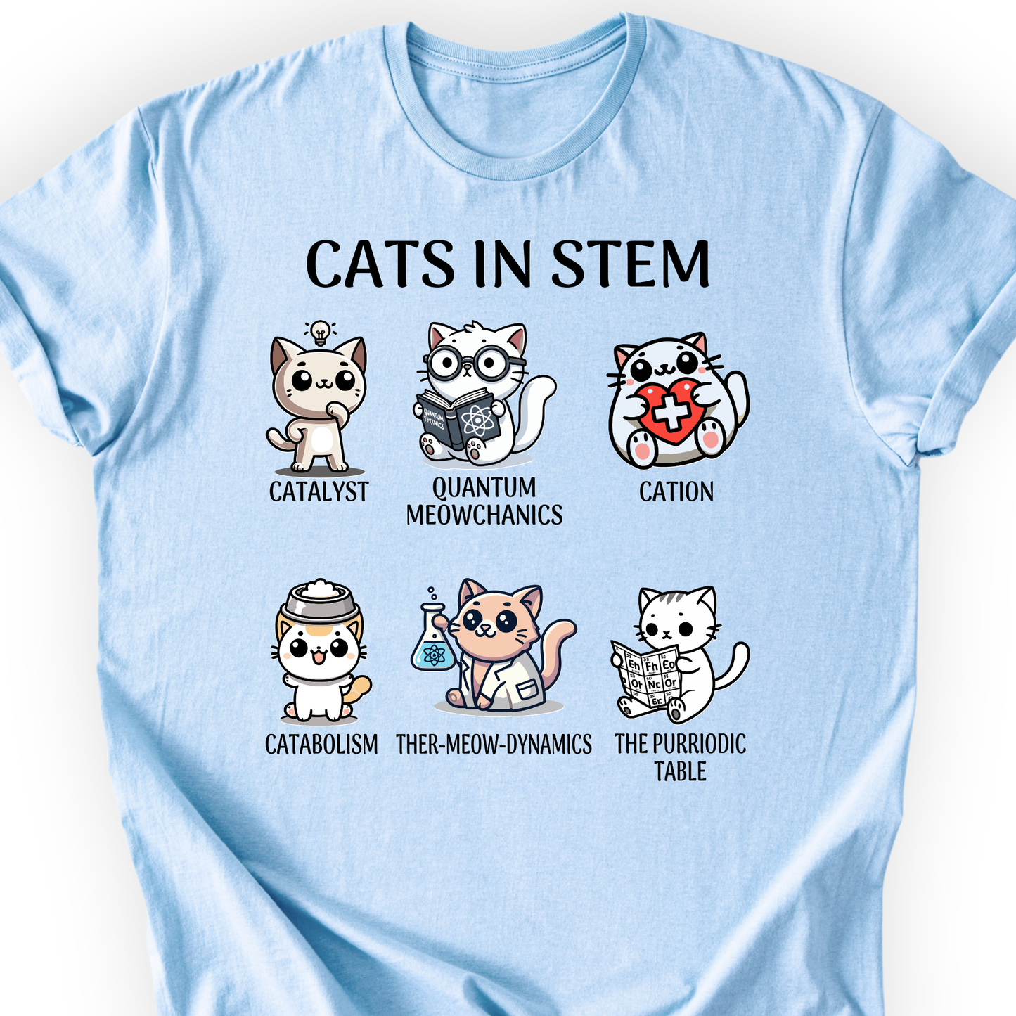 Cats In STEM T-shirt Printify