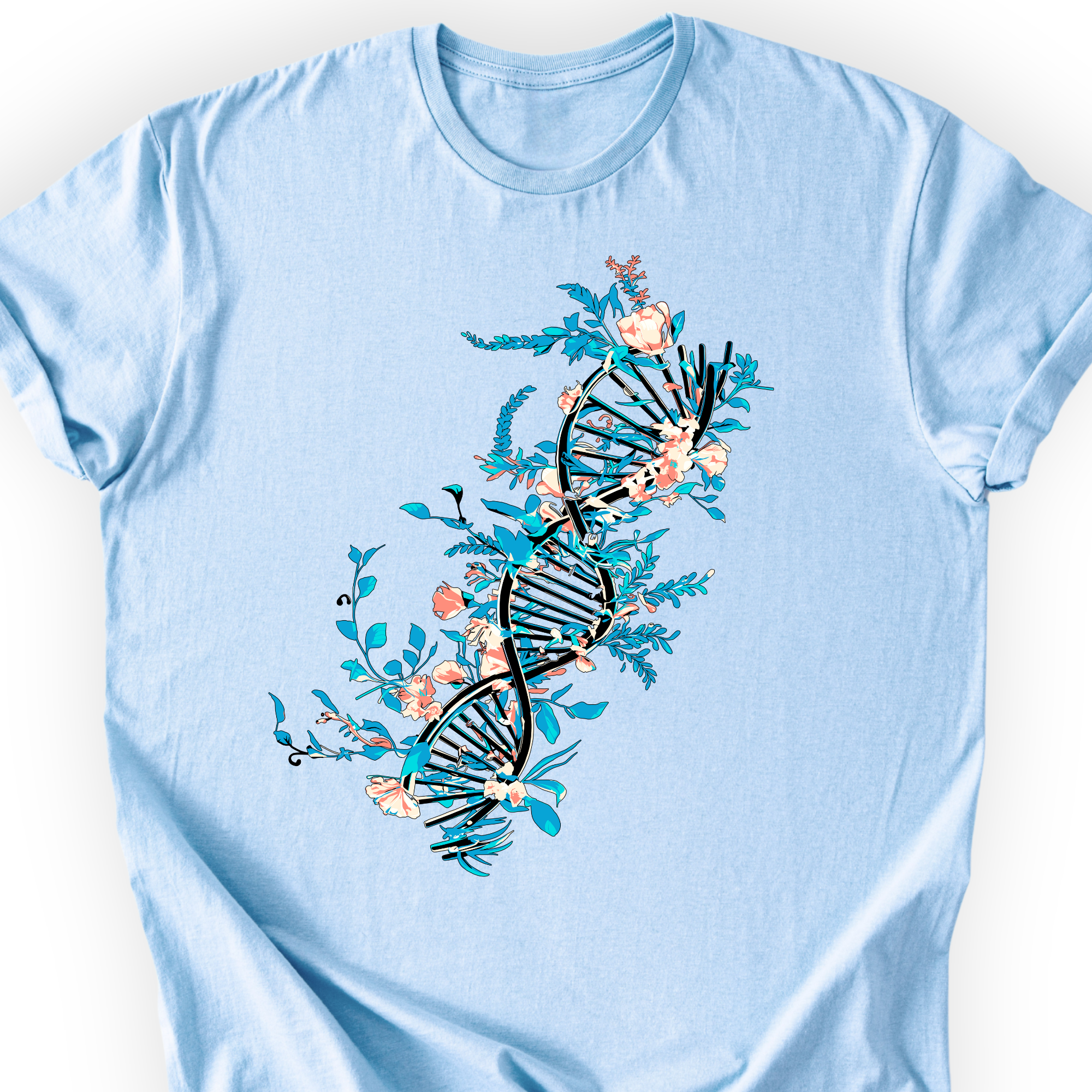 Floral DNA T-shirt Printify