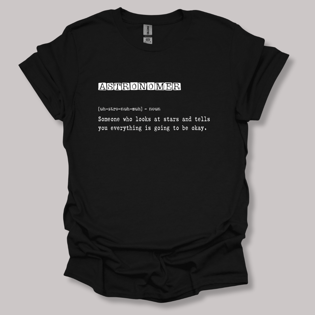 Astronomer Definition T-shirt Black / S