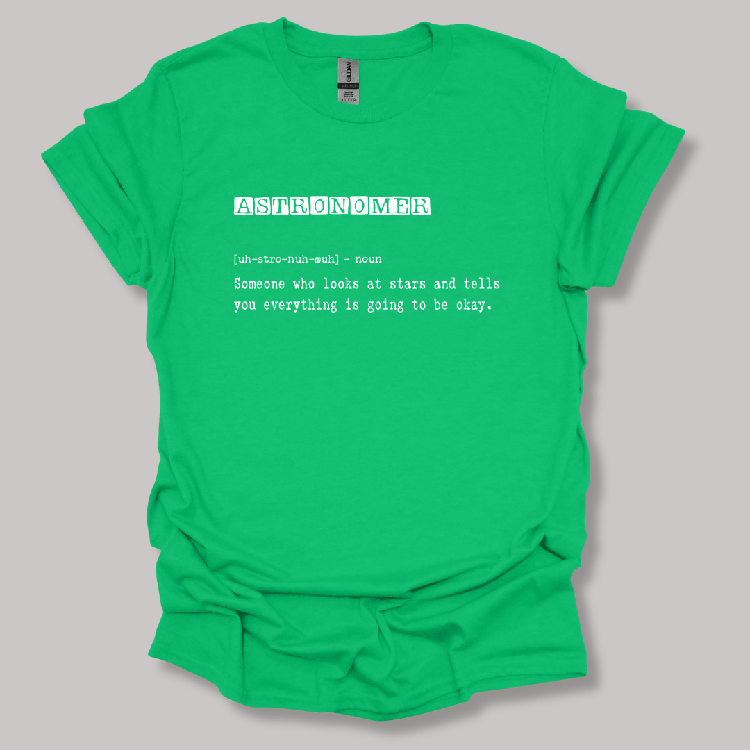 Astronomer Definition T-shirt Irish Green / S