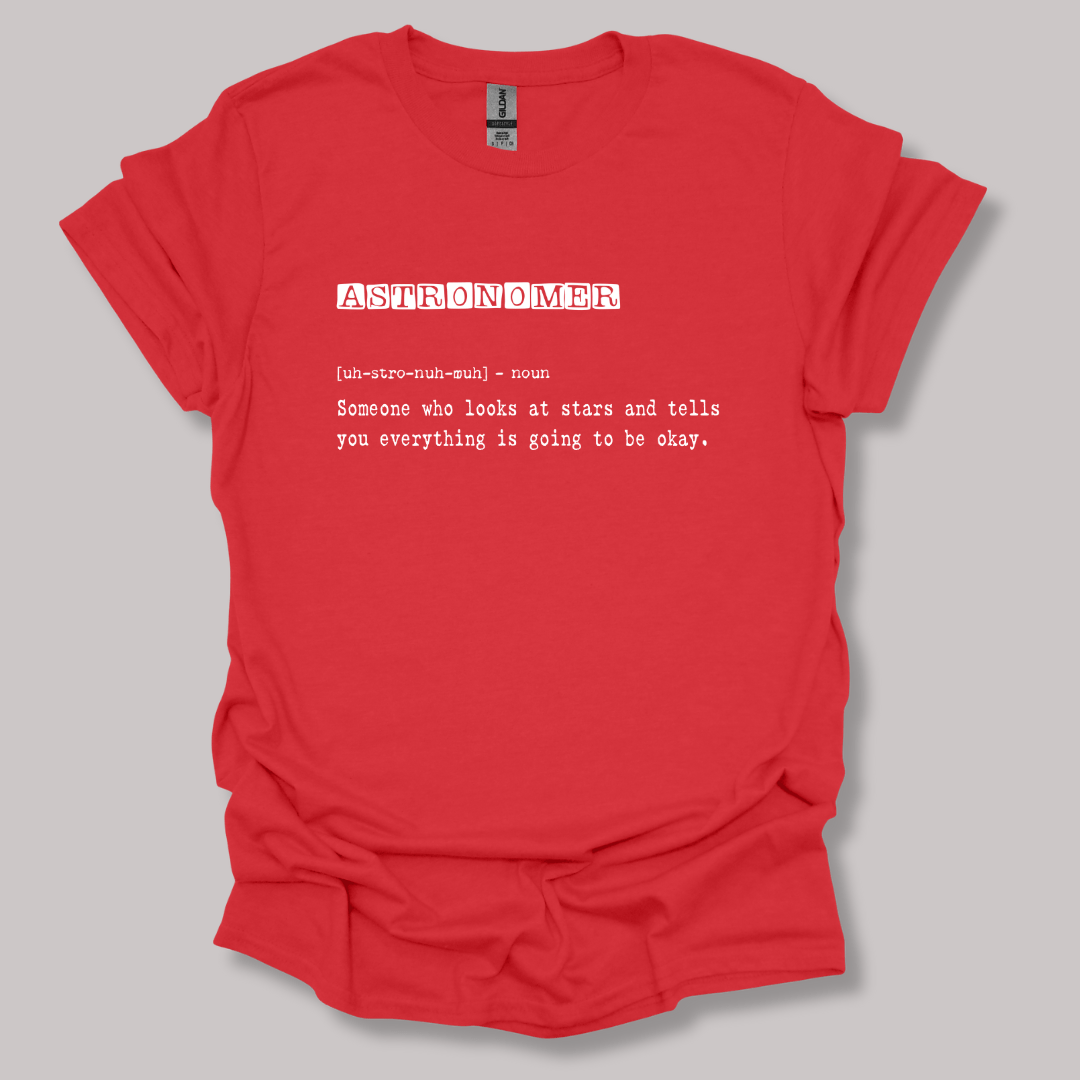 Astronomer Definition T-shirt Red / S