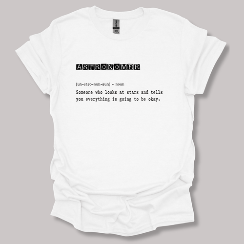 Astronomer Definition T-shirt White / S