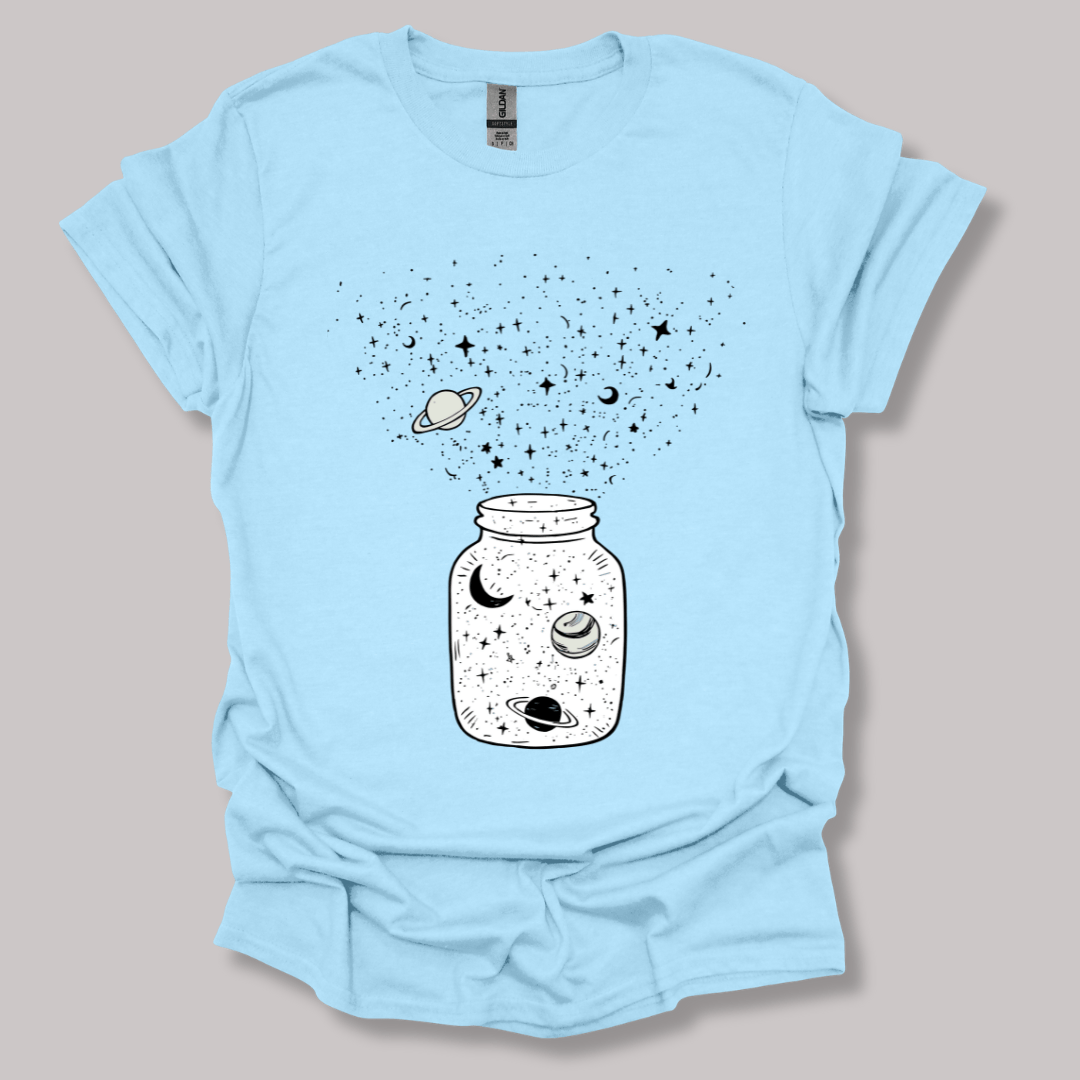 Astronomy Jar T-shirt Light Blue / S