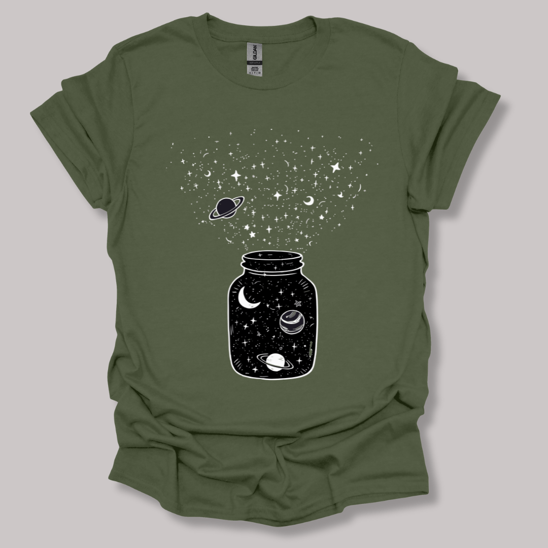Astronomy Jar T-shirt Military Green / S