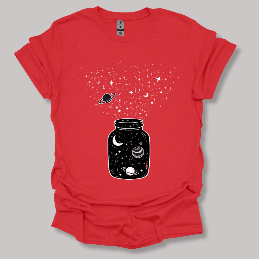Astronomy Jar T-shirt Red / S
