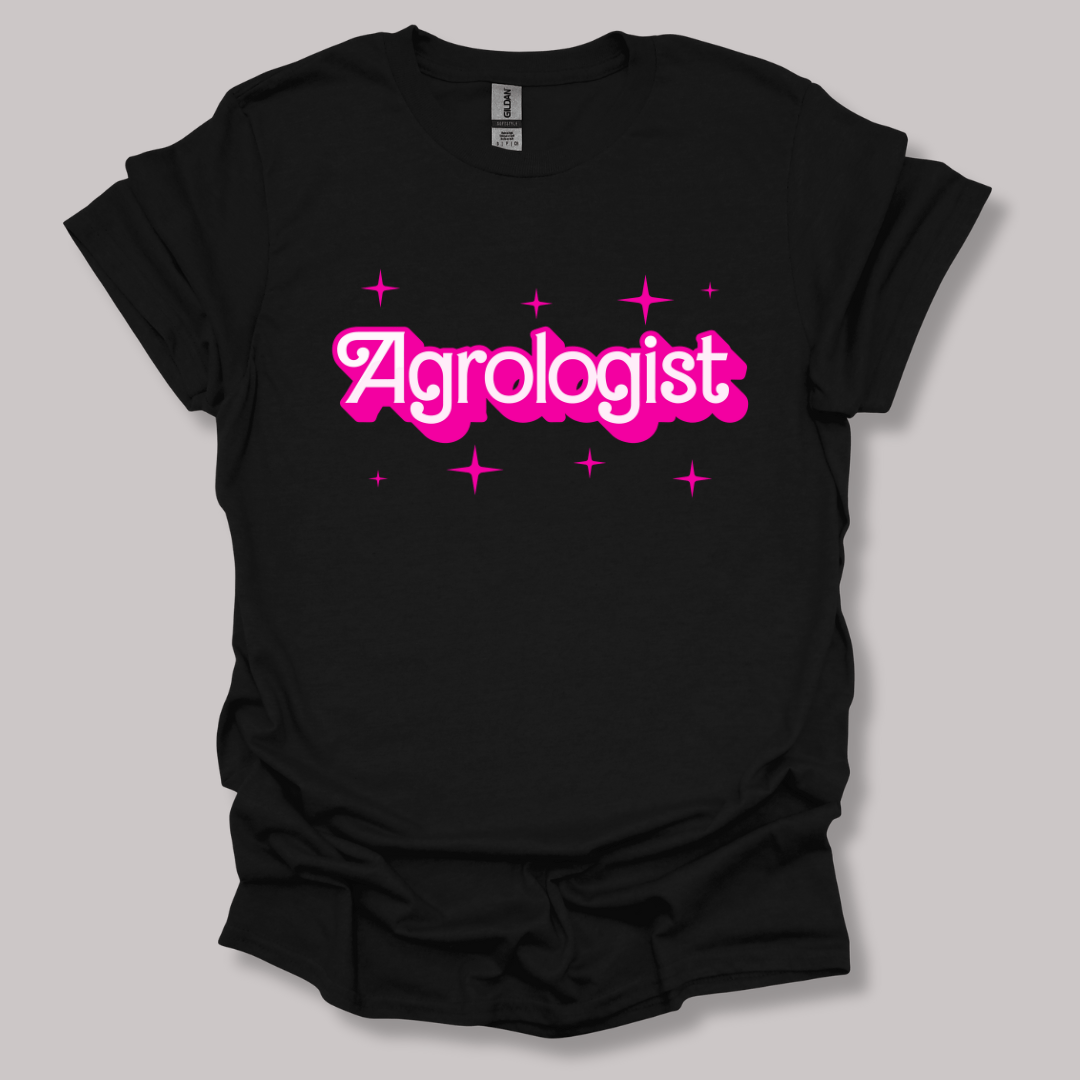 Barbie-Inspired Agrologist T-shirt Black / S