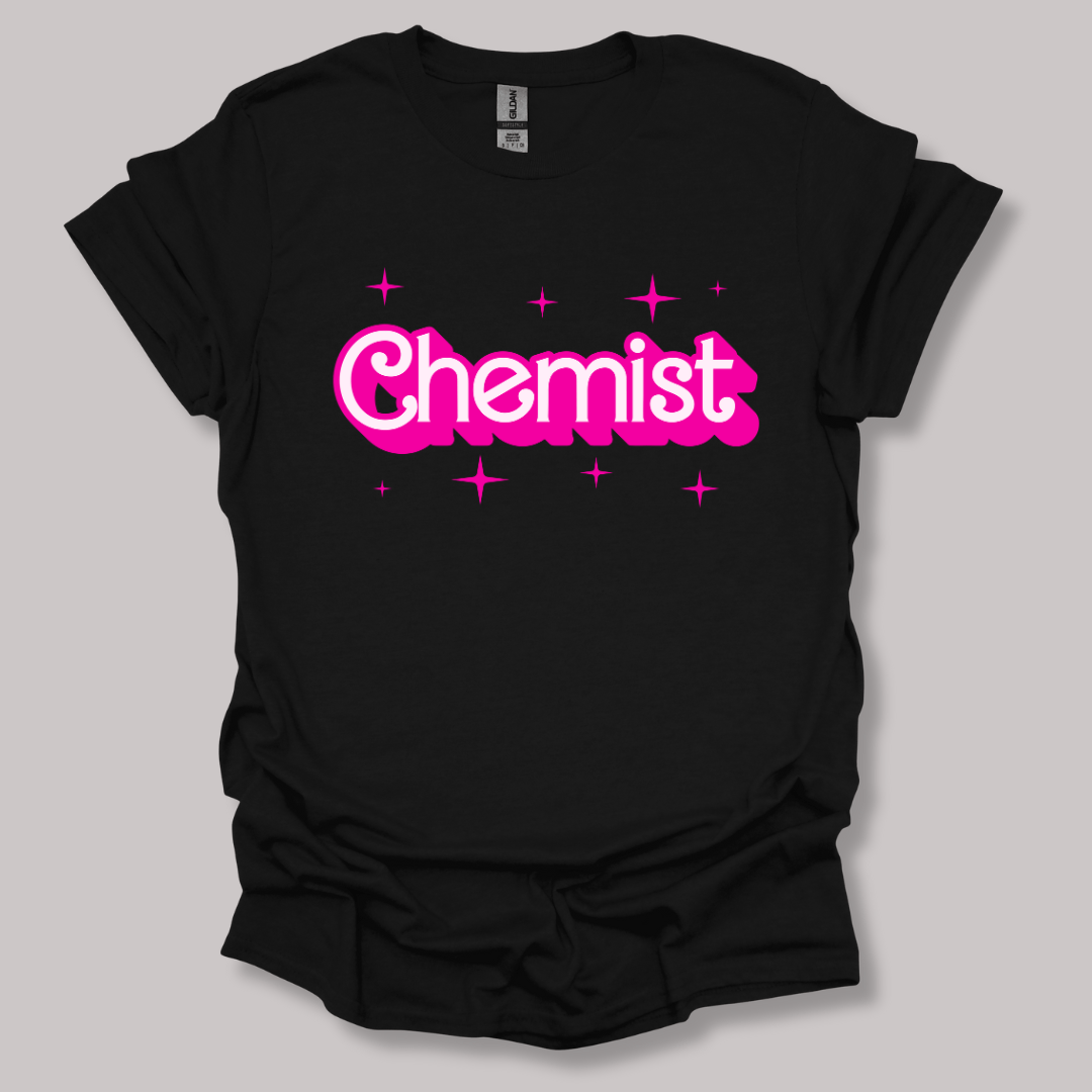 Barbie-Inspired Chemist T-shirt Black / S