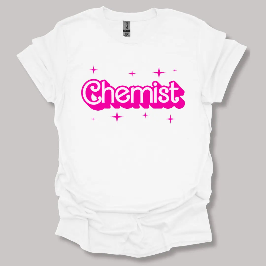 Barbie-Inspired Chemist T-shirt White / S
