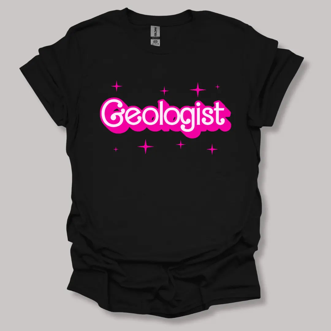 Barbie-Inspired Geologist T-shirt Black / S