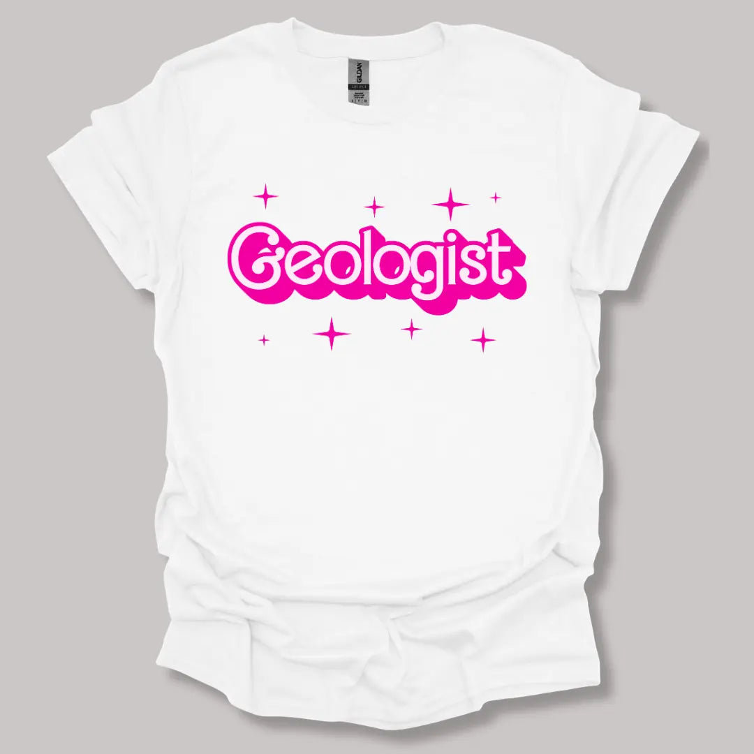 Barbie-Inspired Geologist T-shirt White / S