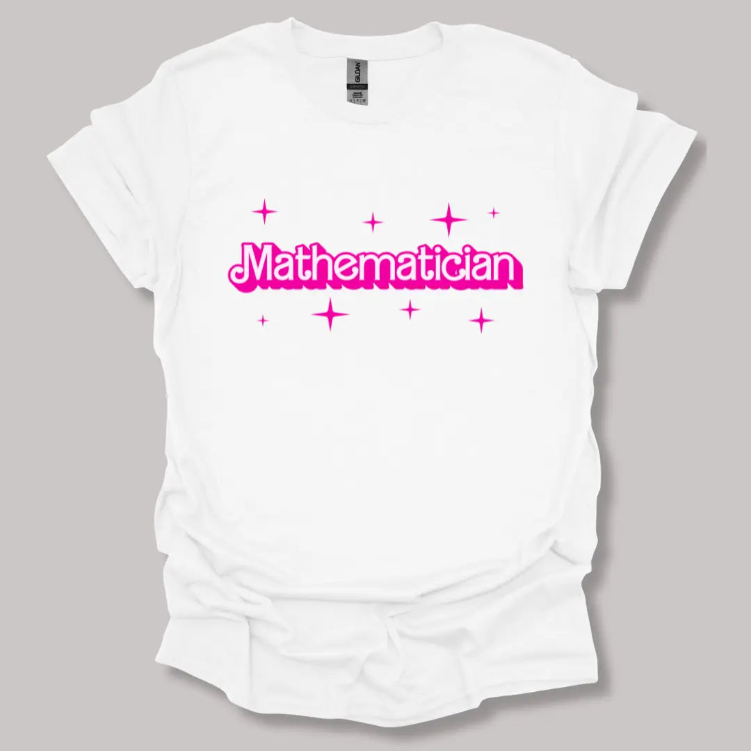 Barbie-Inspired Mathematician T-shirt White / S
