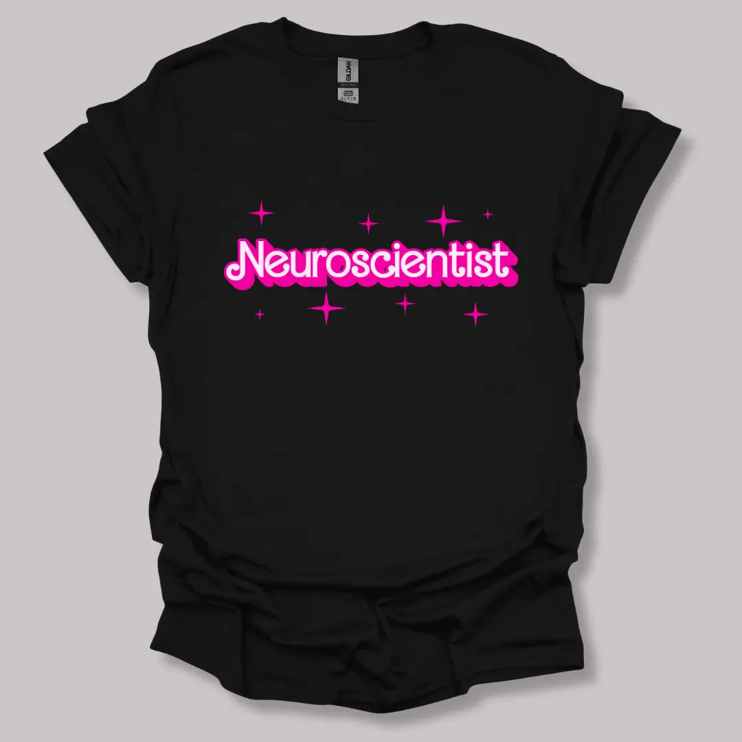 Barbie-Inspired Neuroscientist T-shirt Black / S