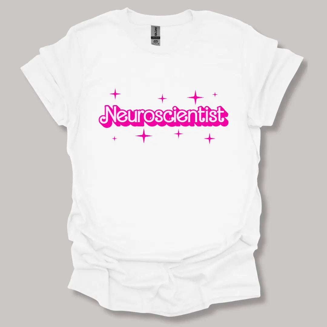 Barbie-Inspired Neuroscientist T-shirt White / S