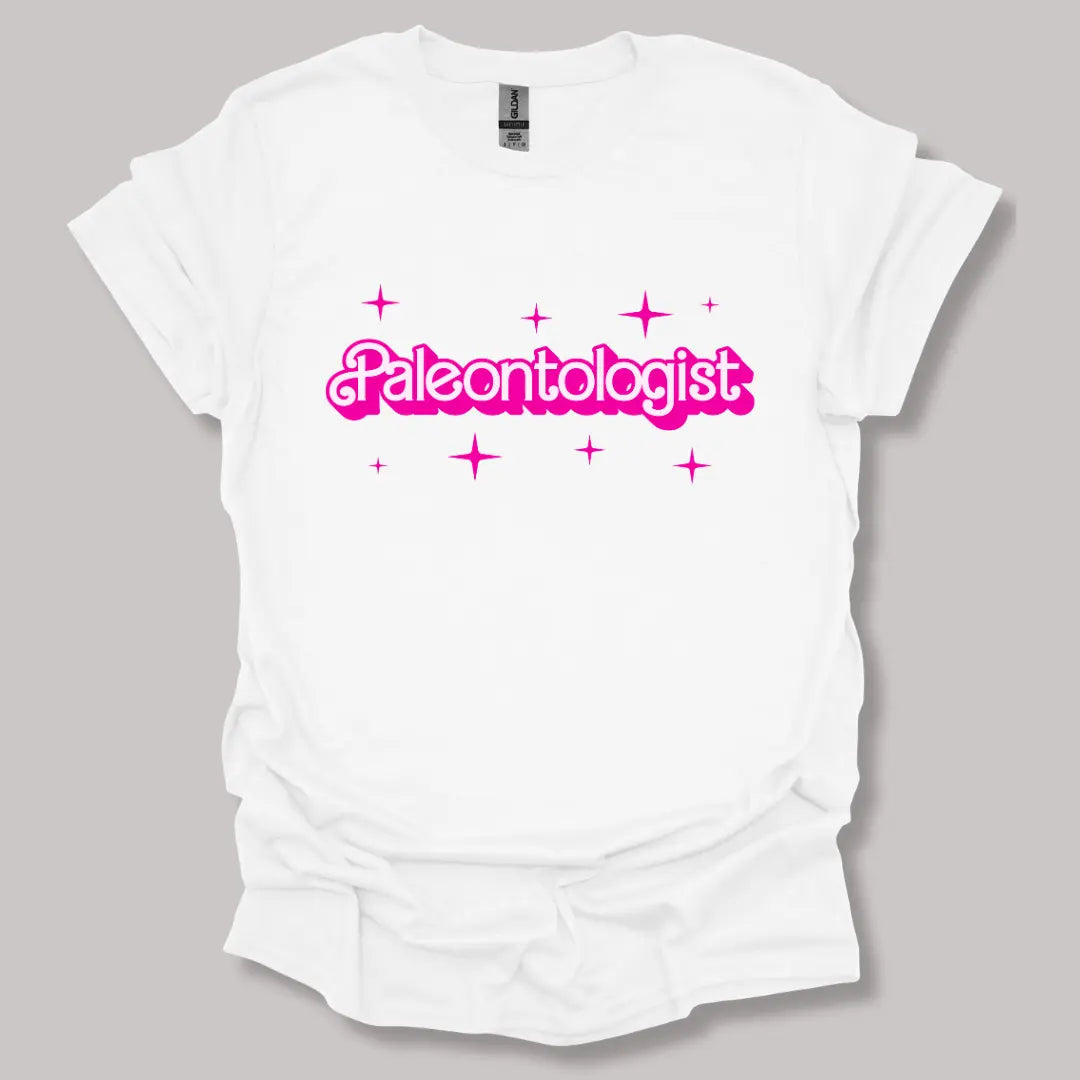 Barbie-Inspired Paleontologist T-shirt White / S
