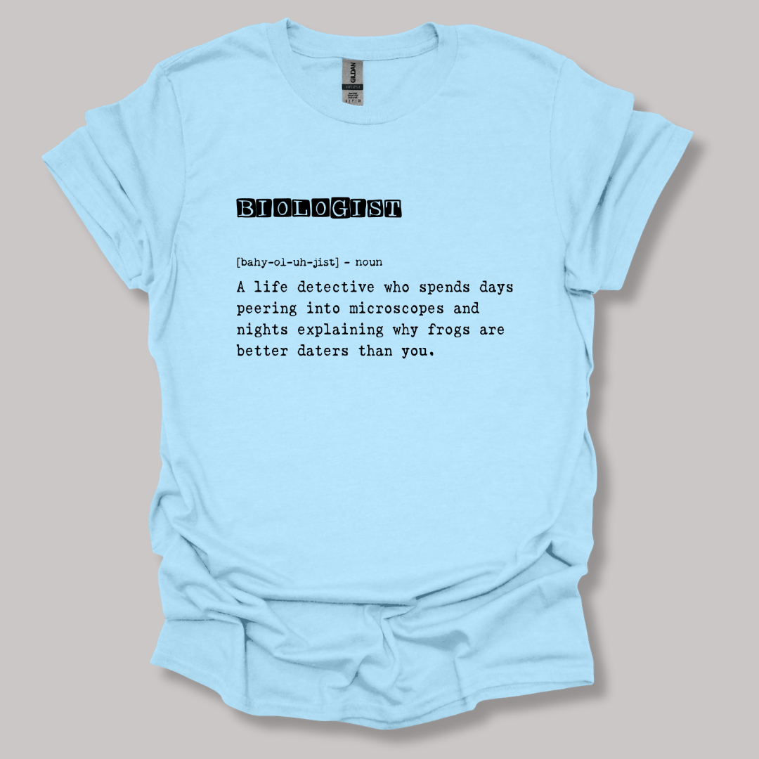 Biologist Definition T-shirt Light Blue / S