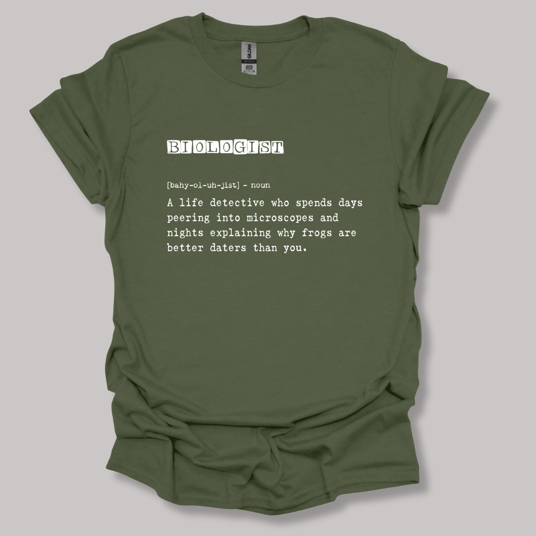 Biologist Definition T-shirt Military Green / S