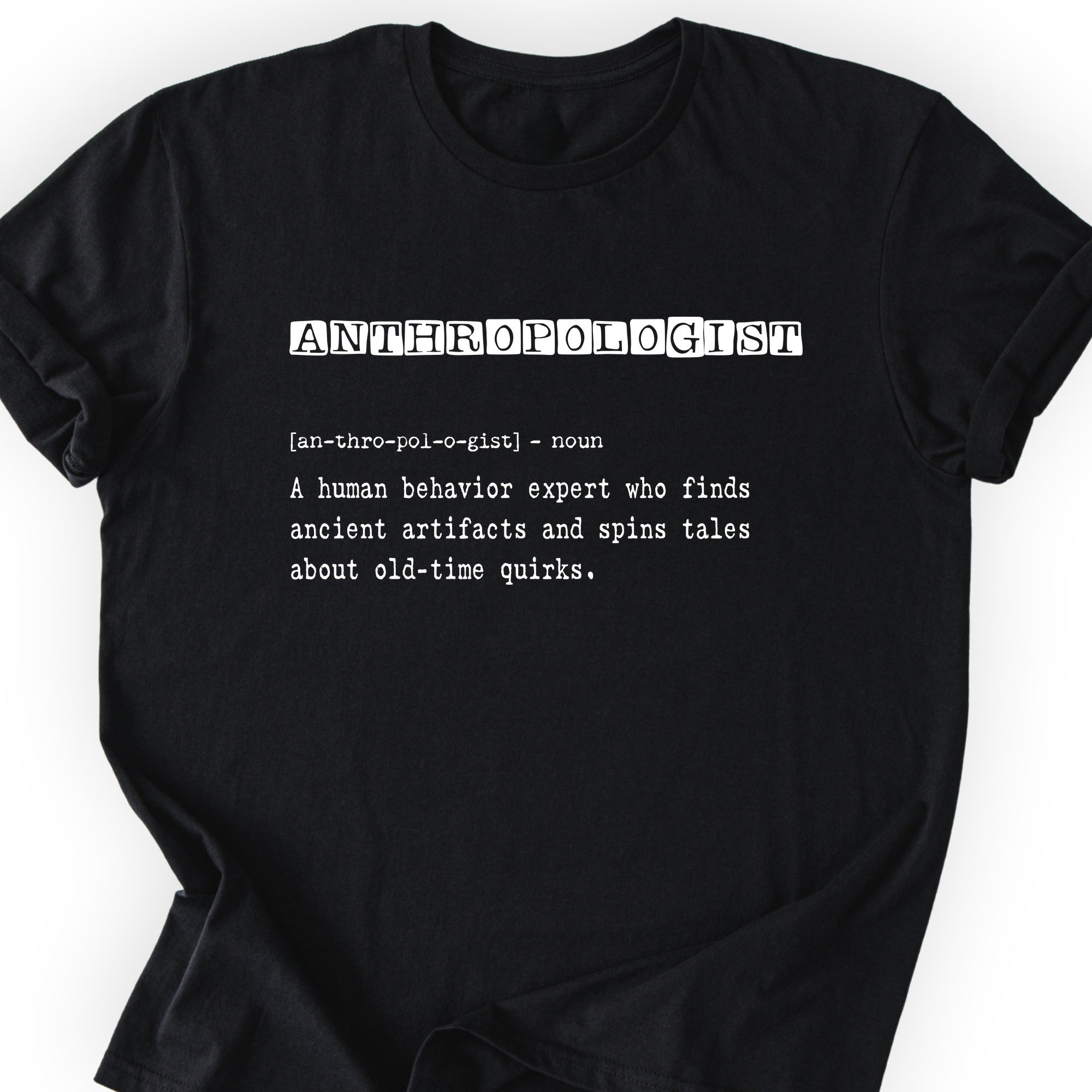 Anthropologist Definition T-shirt Black