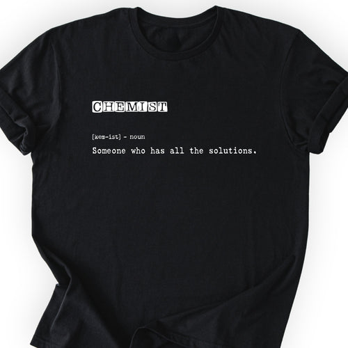 Chemist Definition T-shirt Black