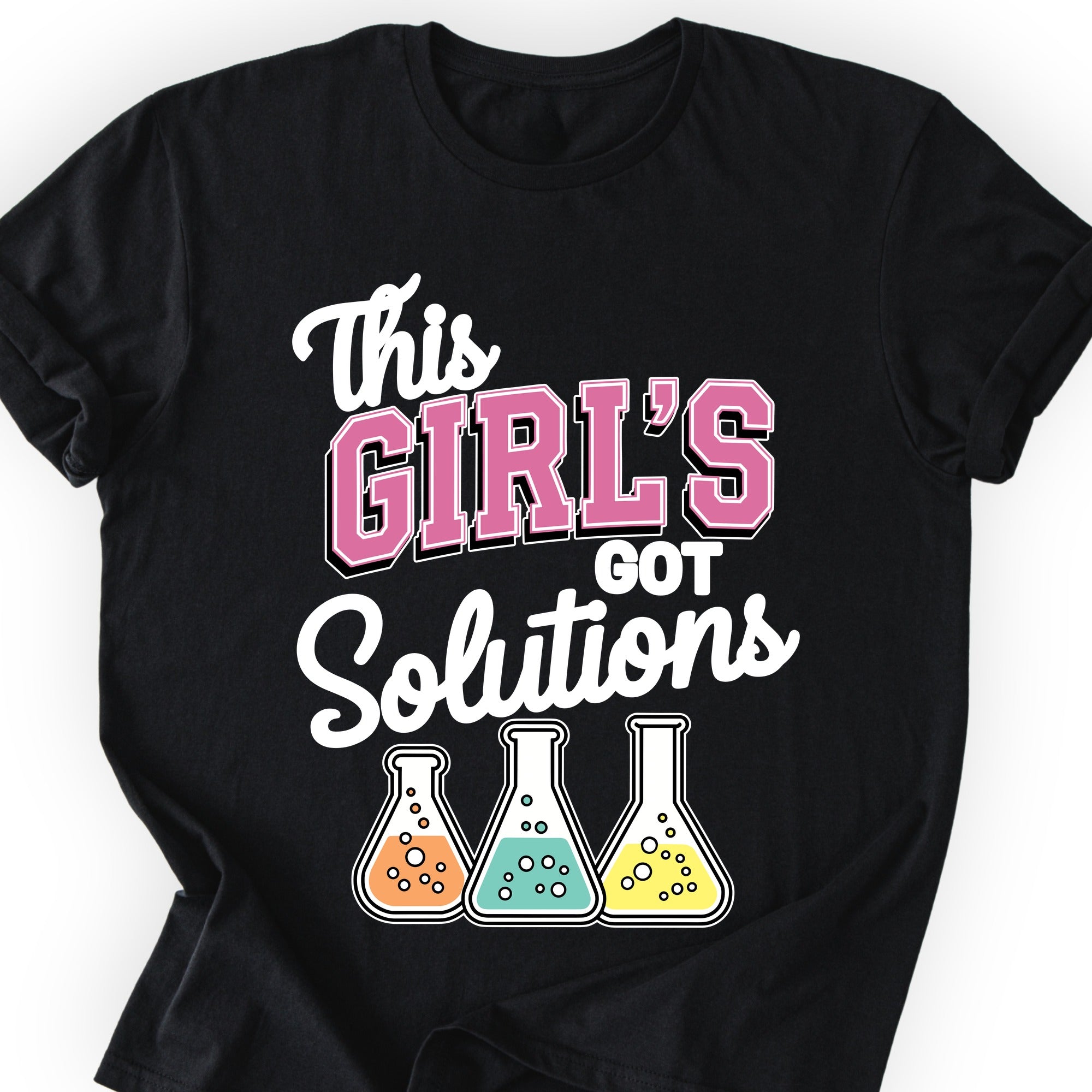 This Girl's Got Solutions T-shirt Black