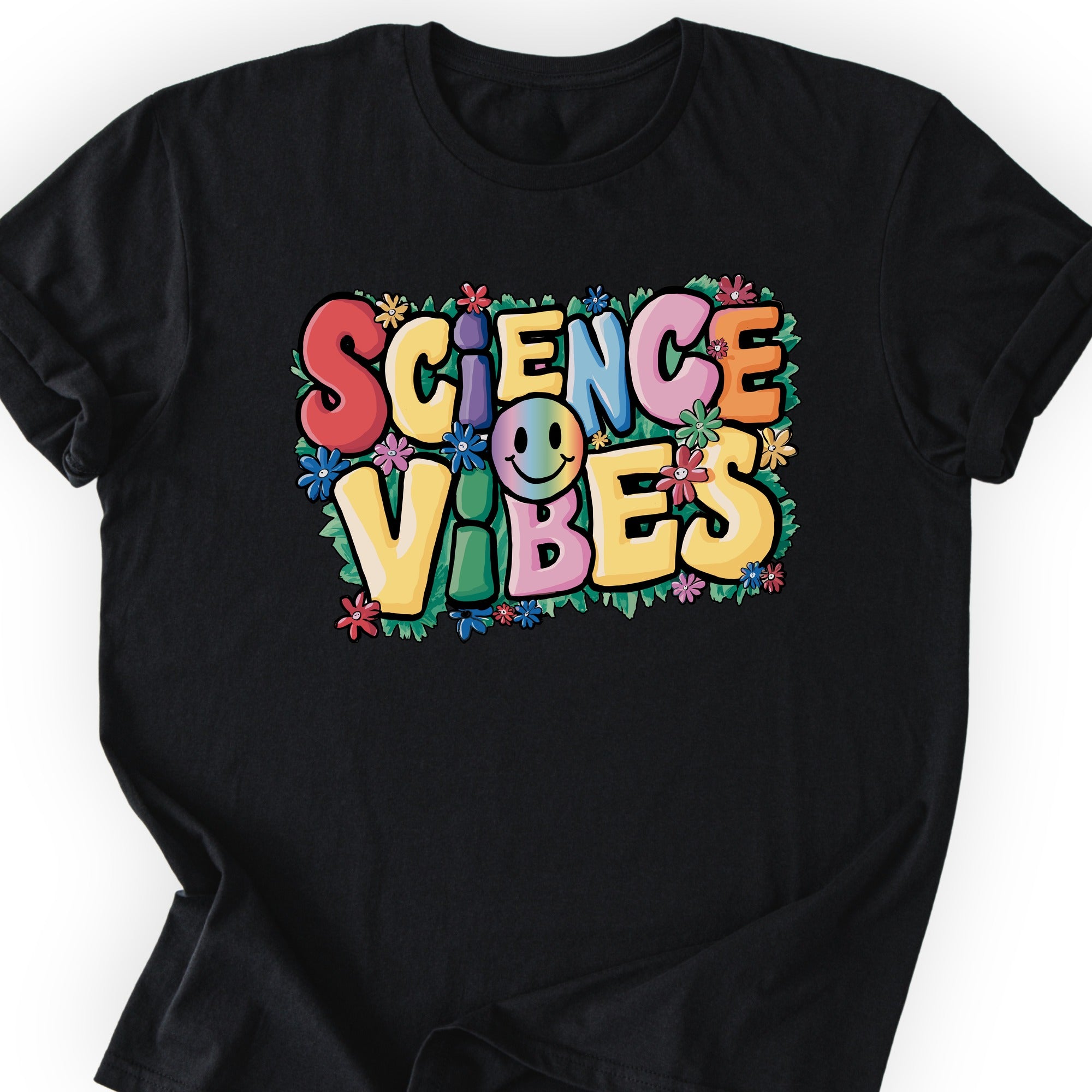 Happy Science Vibes T-shirt Black