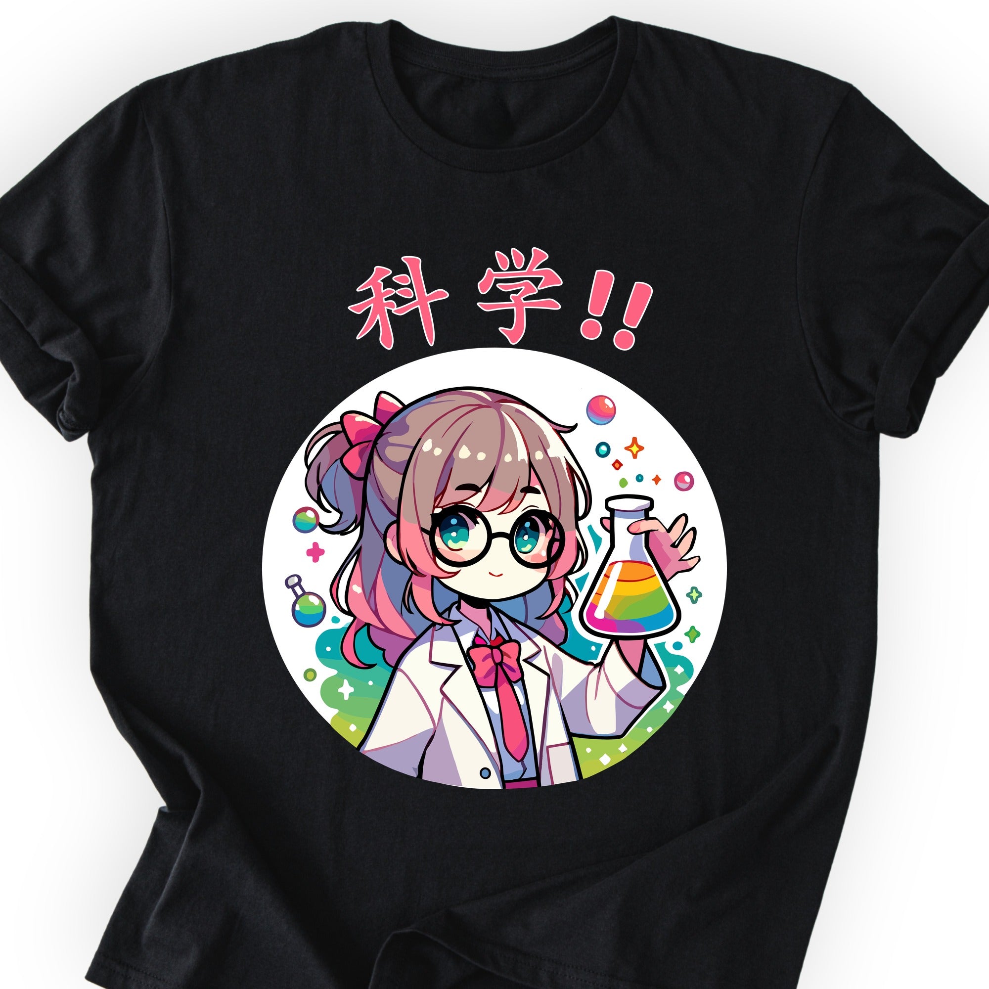 Science Girl T-shirt Black
