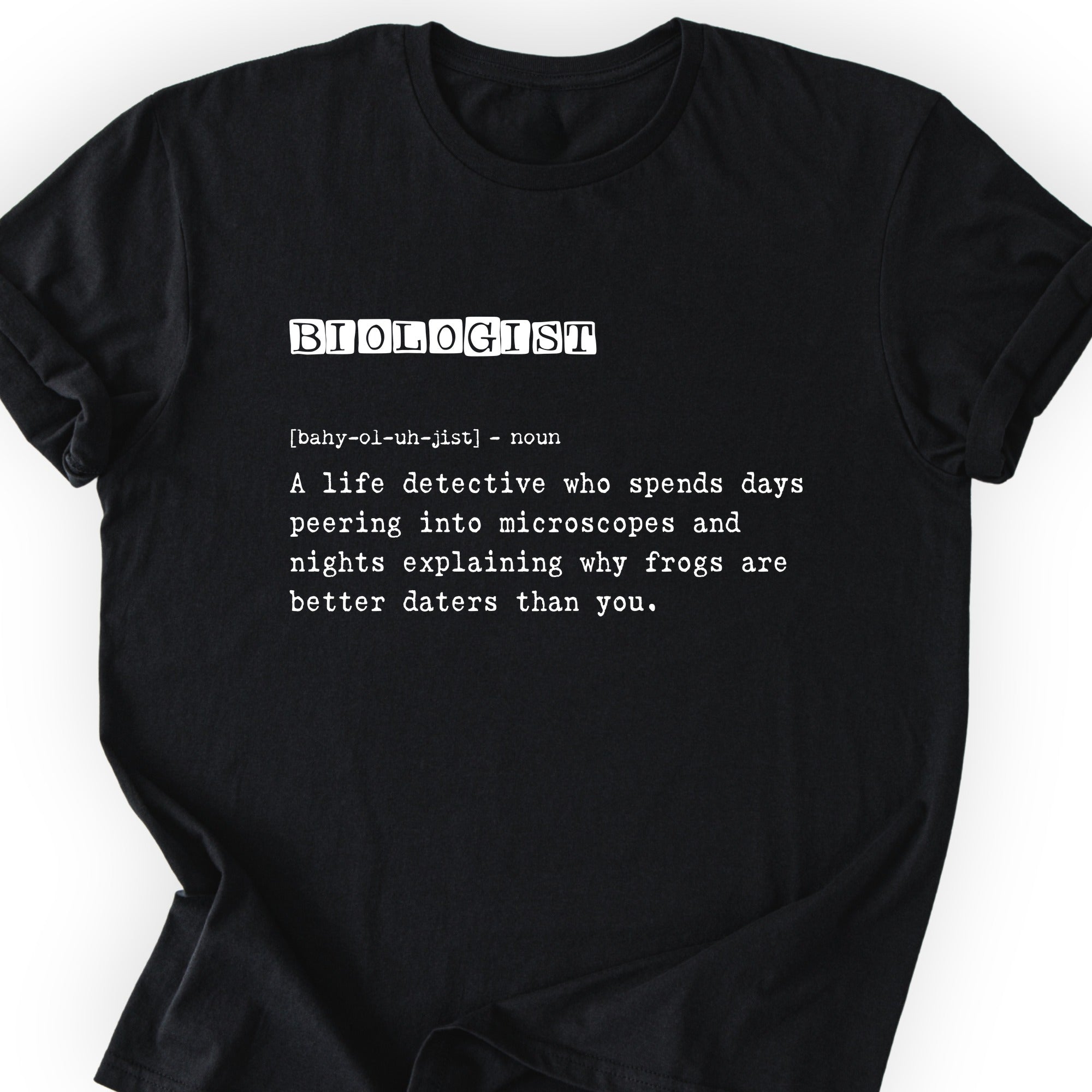 Biologist Definition T-shirt Black