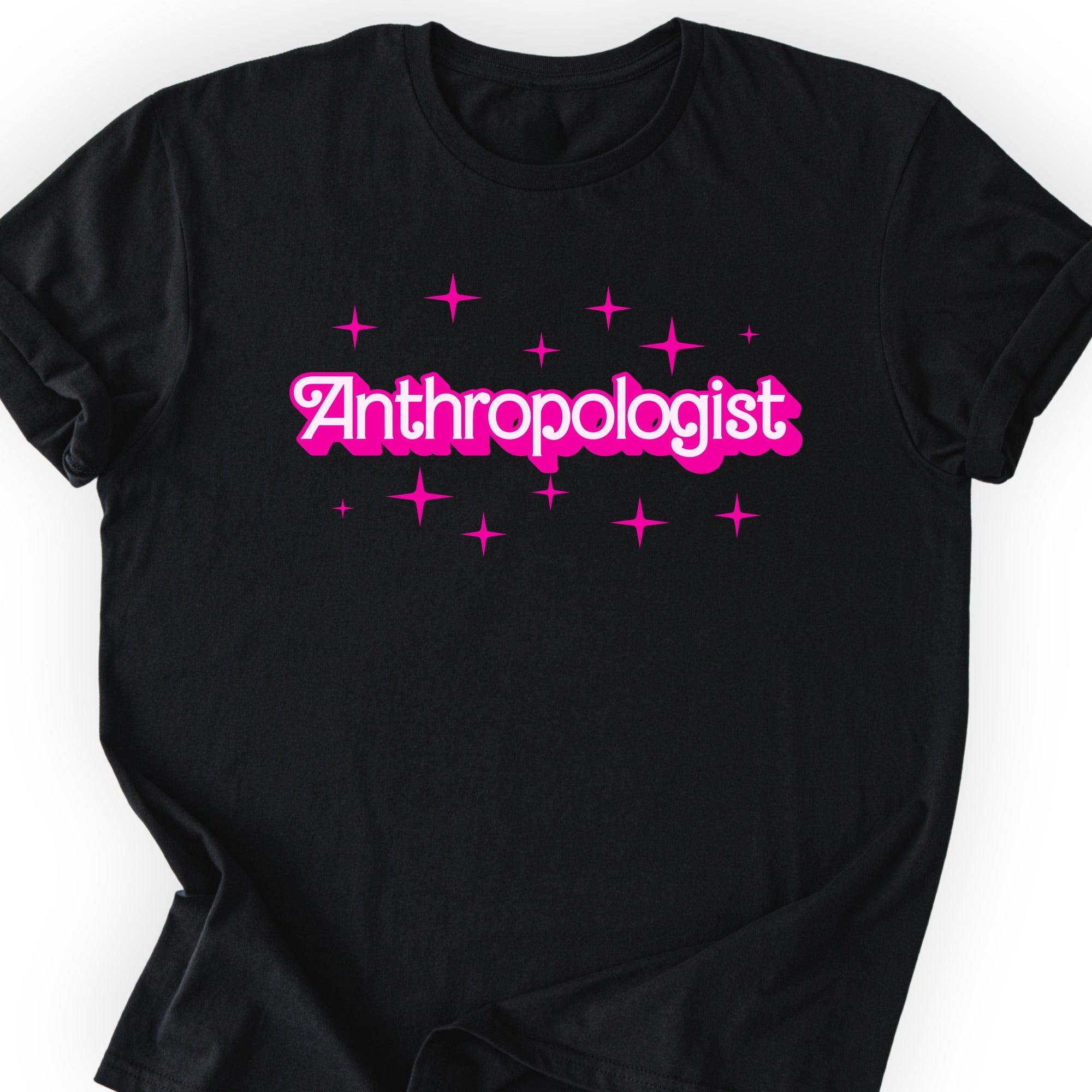 Anthropologist Pink Doll T-shirt Black