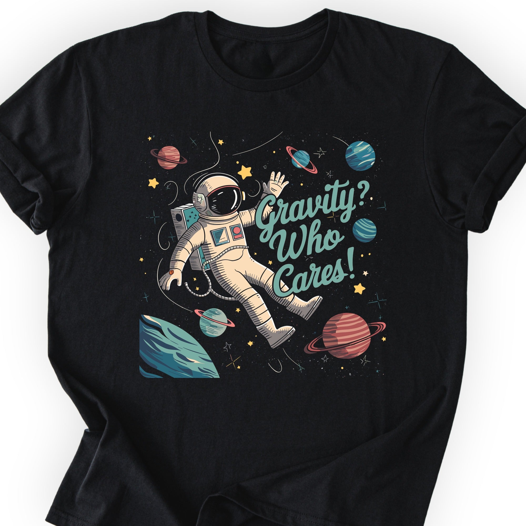 Zero Gravity Astronaut T-shirt Black