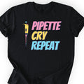 Pipette Cry Repeat T-shirt Black