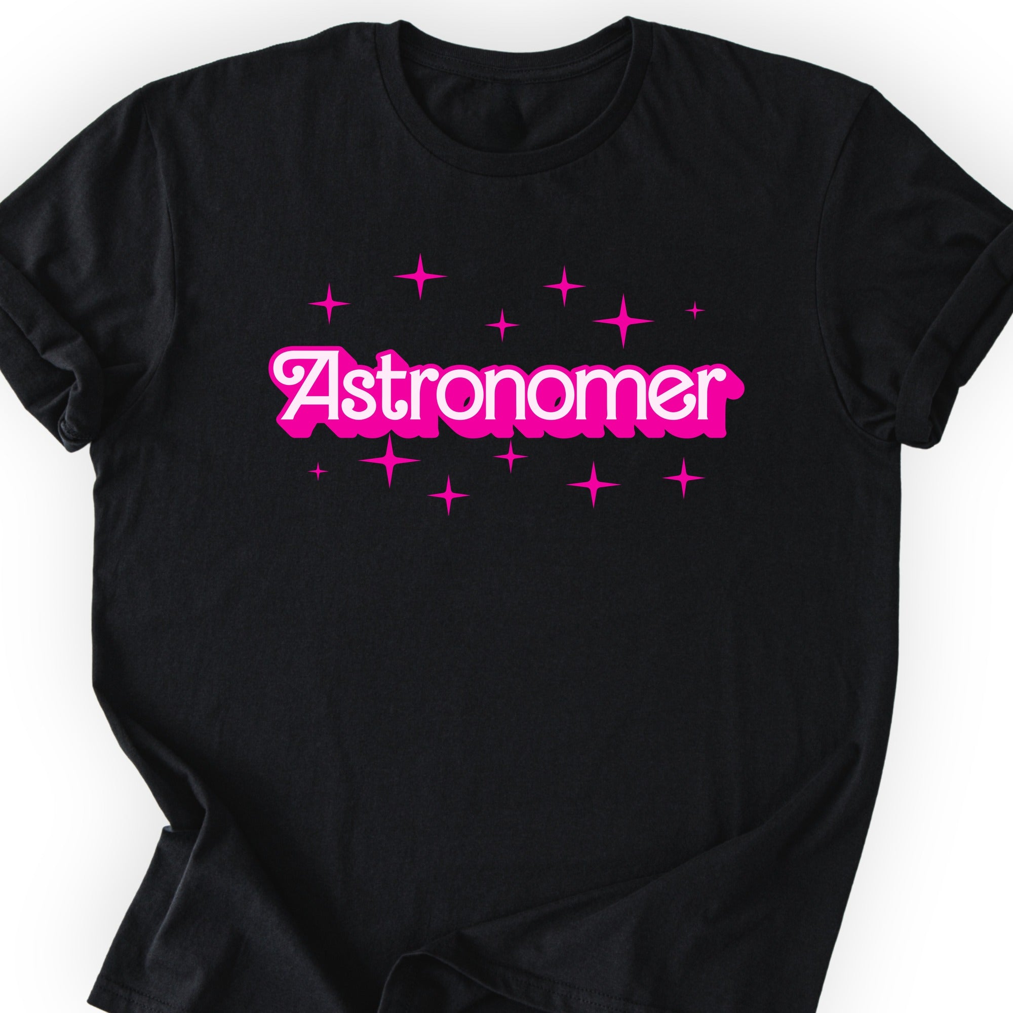 Barbie-Inspired Astronomer T-shirt Black