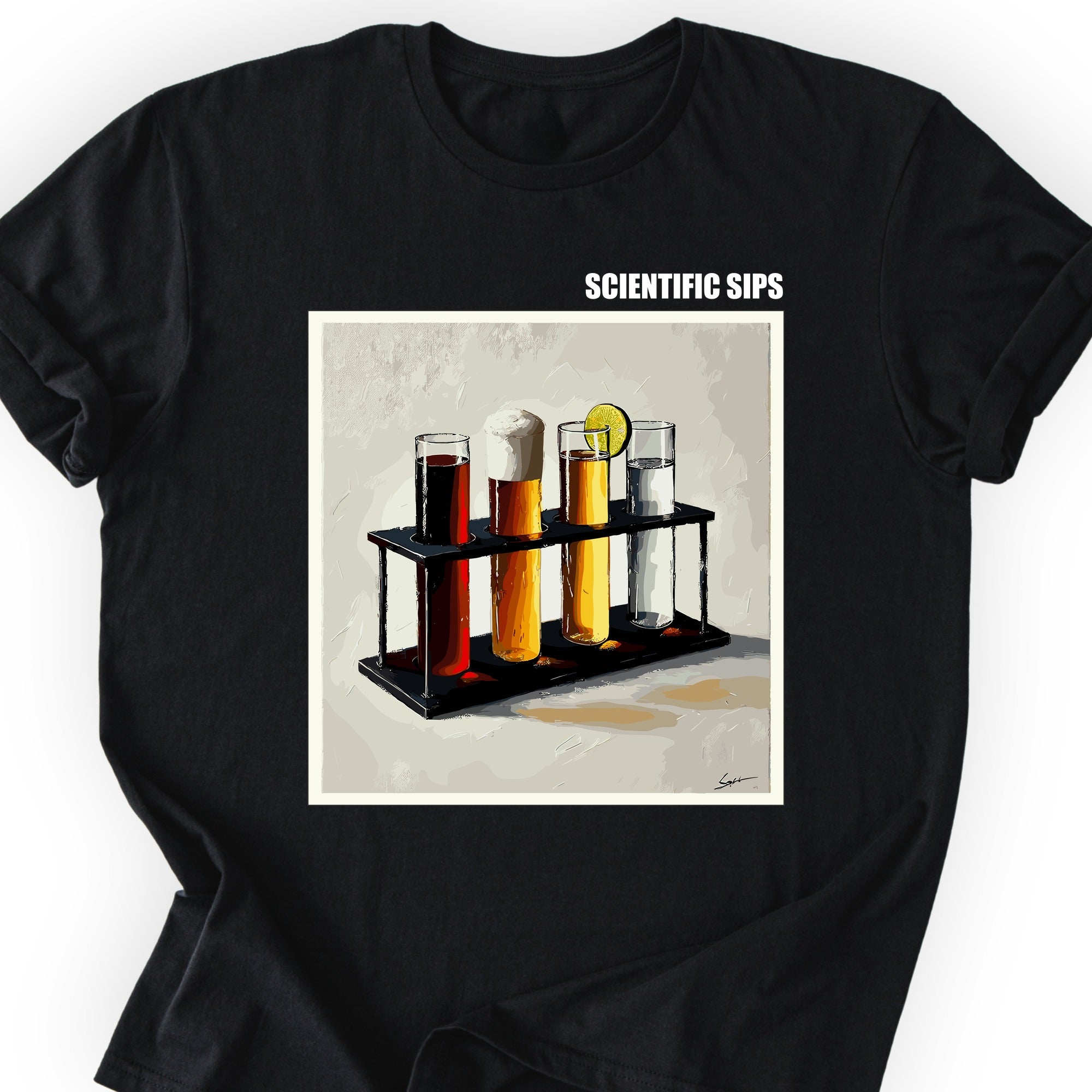 Scientific Sips T-shirt Black