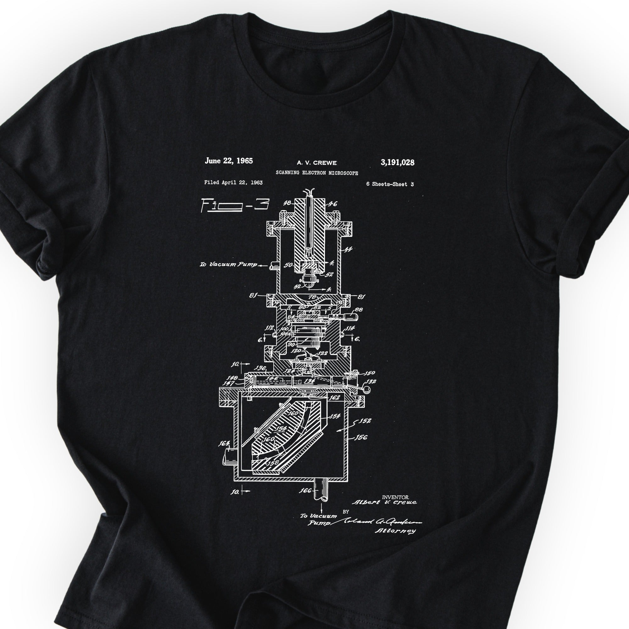 SEM Patent T-shirt Black