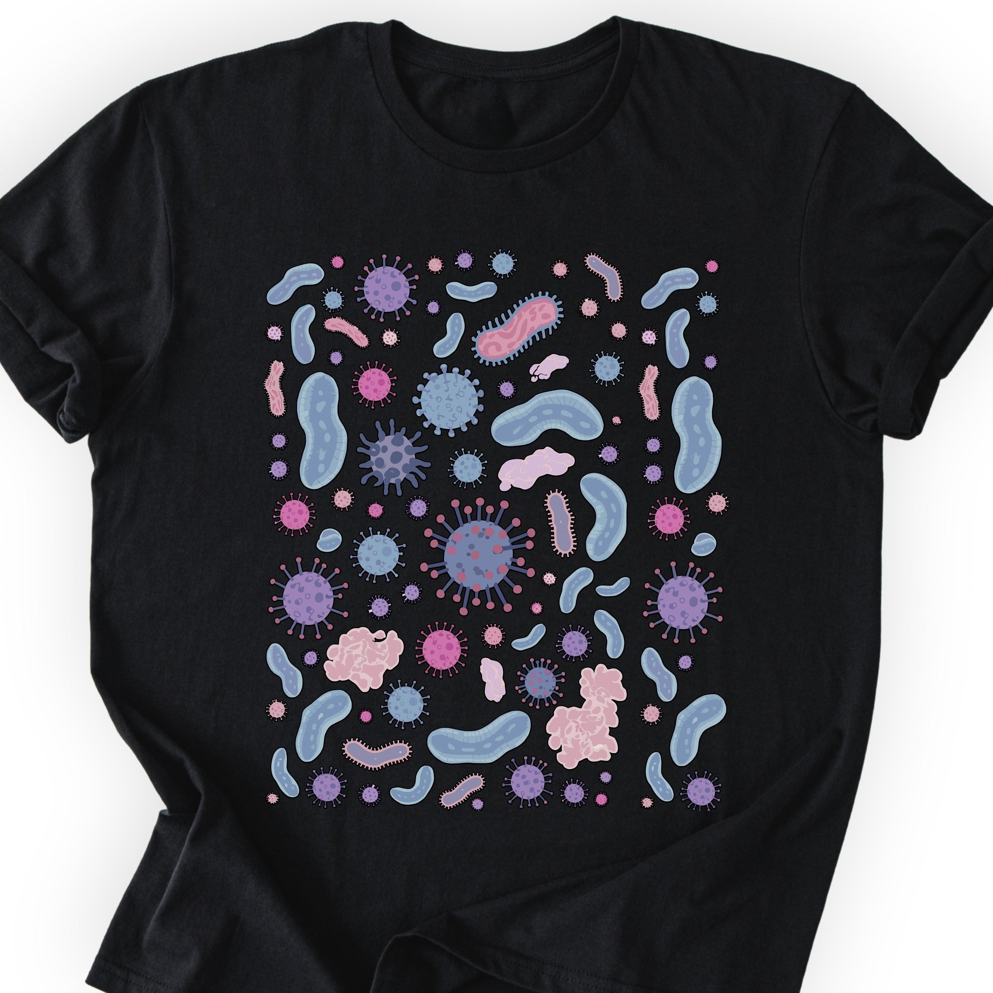 Microbiology  T-shirt Black
