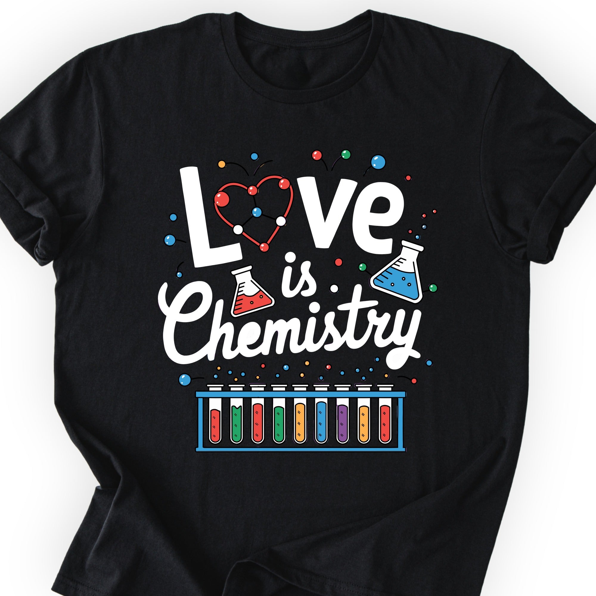 Love Is Chemistry T-shirt Black