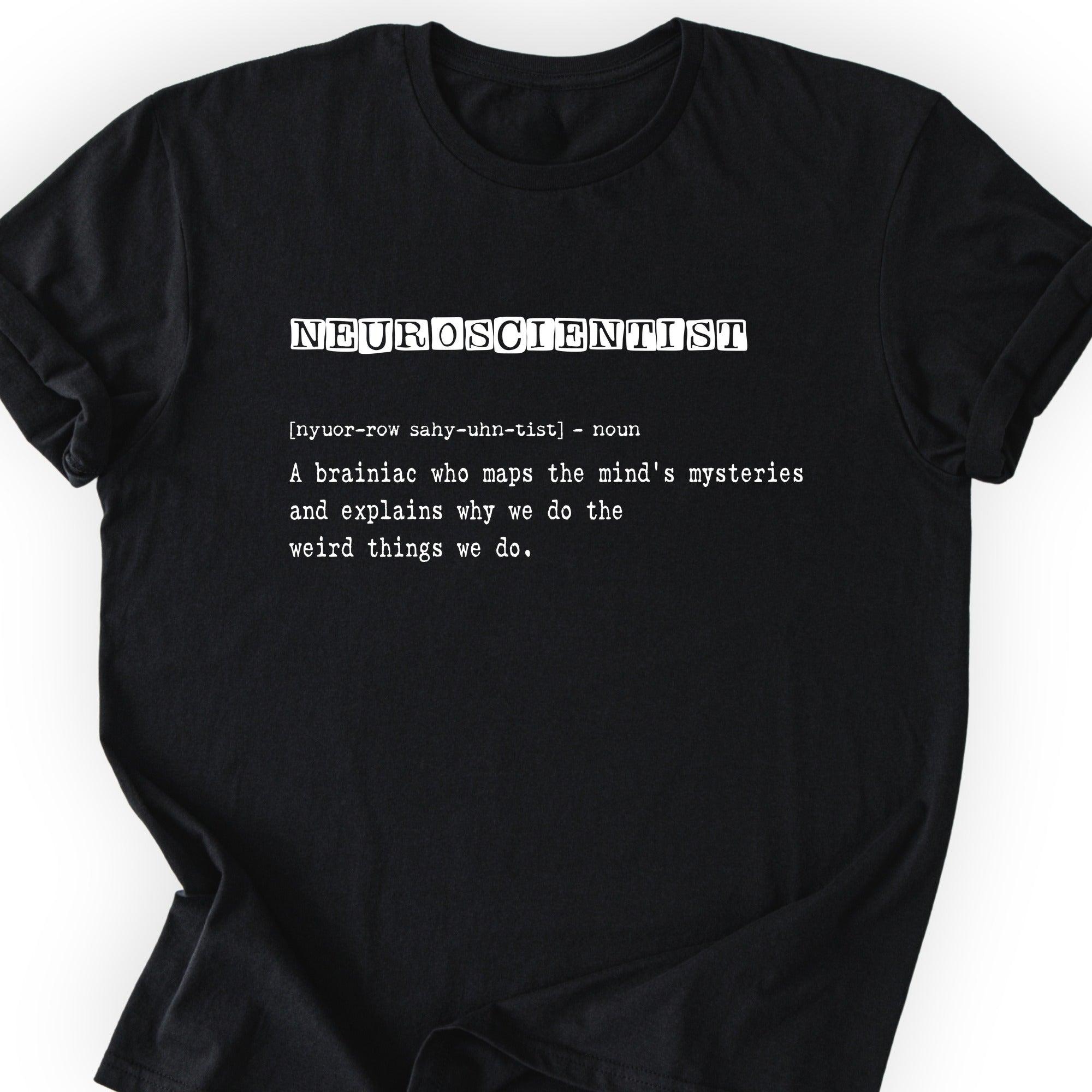 Neuroscientist Definition T-shirt Black