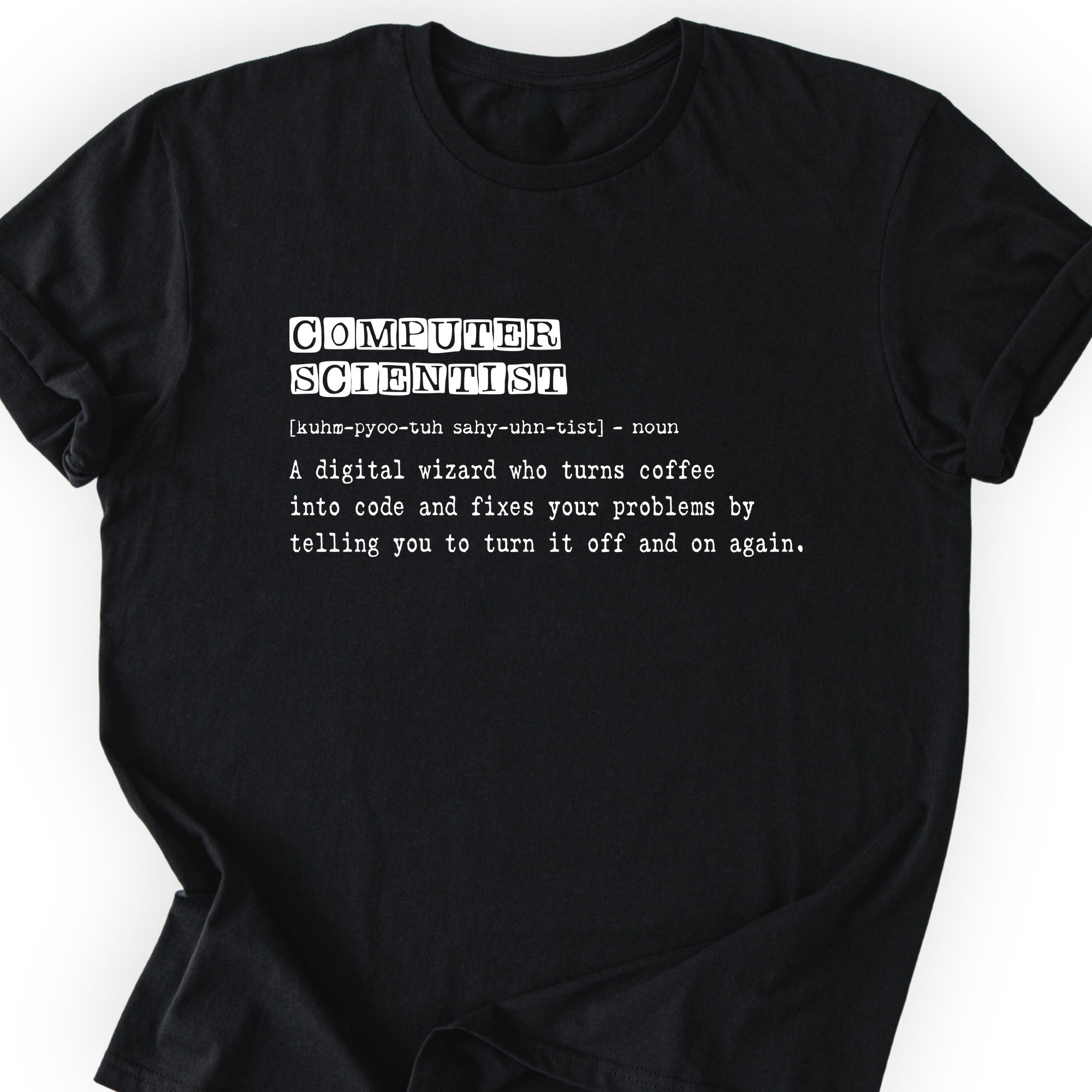 Computer Scientist Definition T-shirt Black