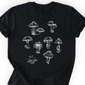Mushrooms T-shirt Black