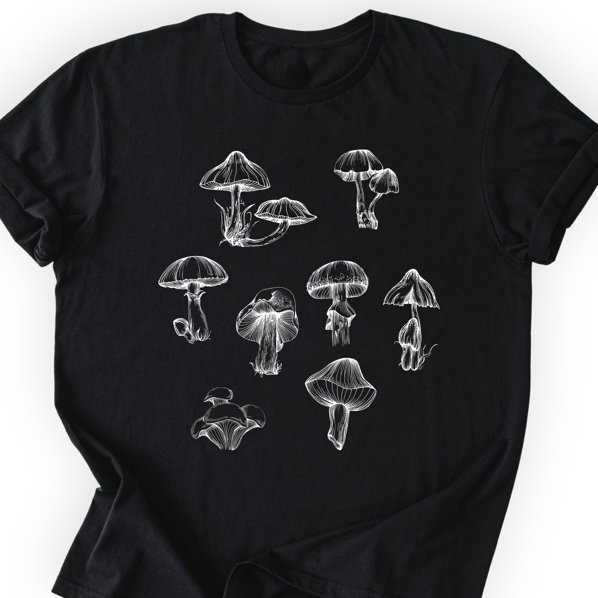 Mushrooms T-shirt Black