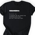 Physicist Definition T-shirt Black